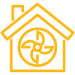 house ventilation system icon